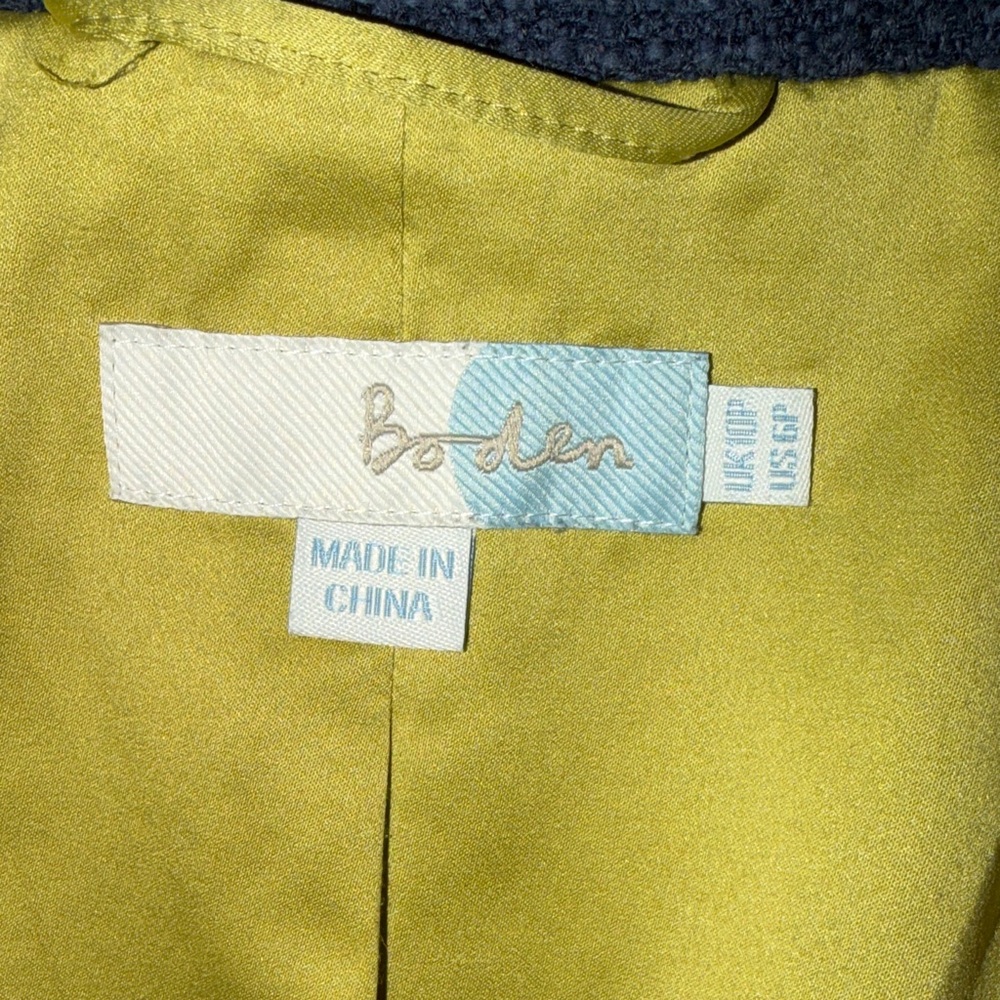 Boden Classic Navy Trench Coat - Picture 5 of 5